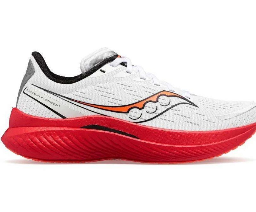 Running * | Saucony Endorphin Speed 3 Wht/Blk/Vizi