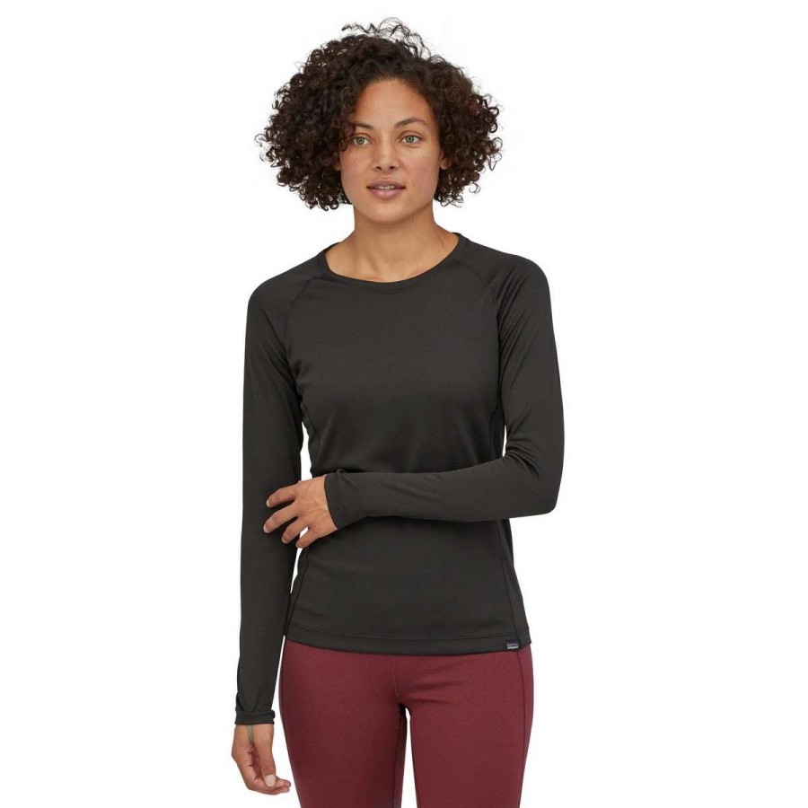 Womens * | Patagonia Women'S Capilene Midweight Crew Black