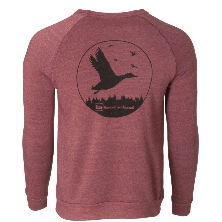 Mens * | Banded Gear Banded Eco-Fleece Champ Crewneck Grey