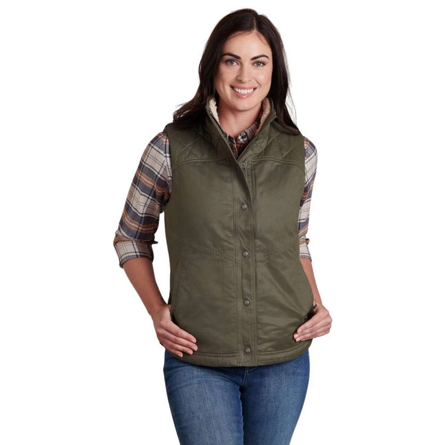 Womens * | Kuhl Women'S Celeste Lined Vest Sage