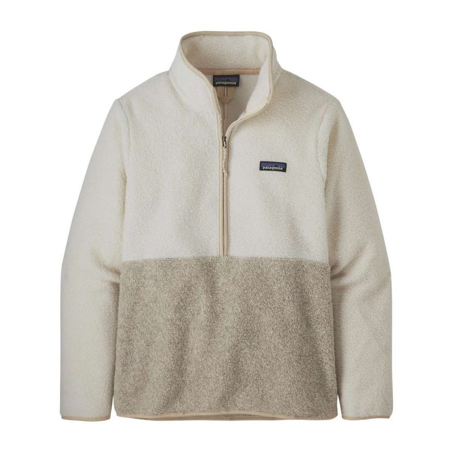 Womens * | Patagonia Women'S Reclaimed Fleece Pullover Birch White