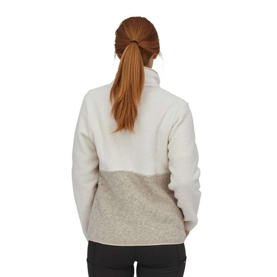 Womens * | Patagonia Women'S Reclaimed Fleece Pullover Birch White