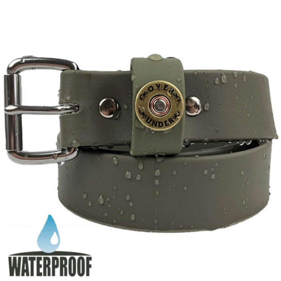 Mens * | Over Under Waterproof Single Shot Belt Olive