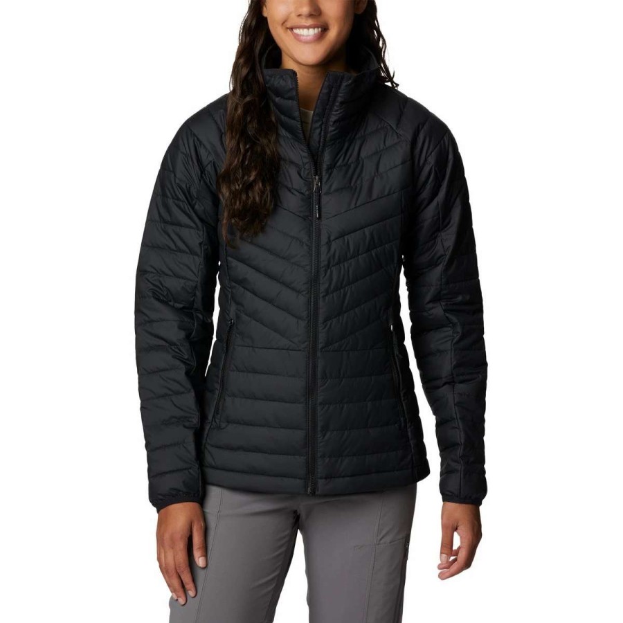 Womens * | Columbia Powder Lite Blocked Ii Full Zip Jacket Black