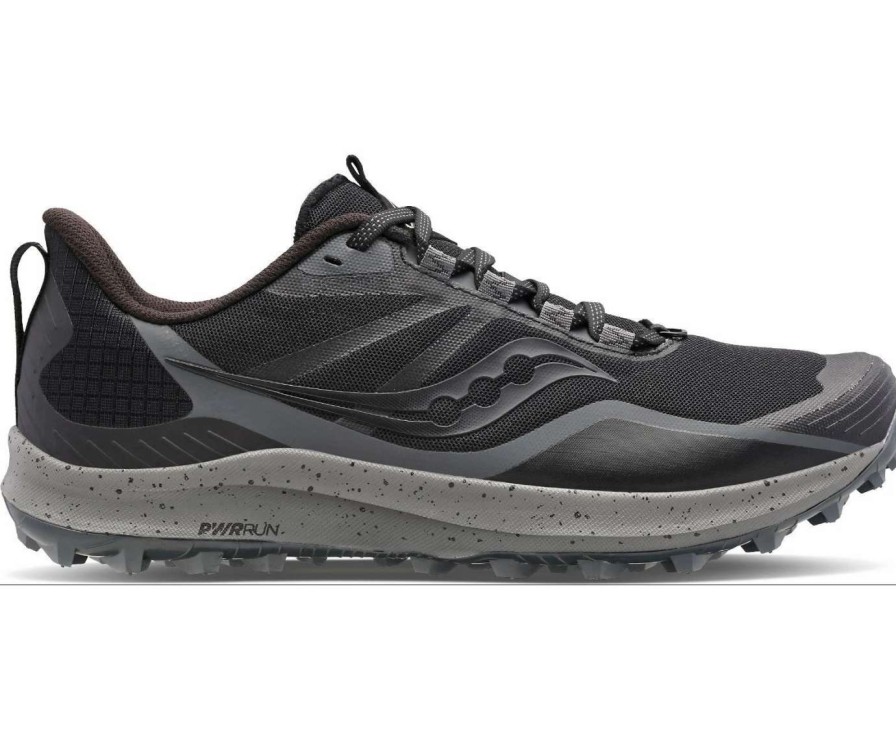 Running * | Saucony Men'S Peregrine 12 Blk/Char