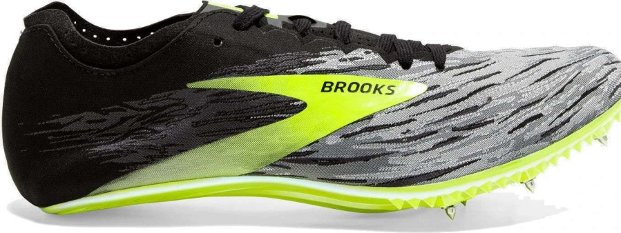 Running * | Brooks Qw-K V4 Sprint Spike Bk/Gy/Nl