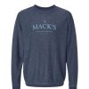 Womens * | Mack'S Prairie Wings Mpw Simple Arch Corded Crew Sweatshirt Navy