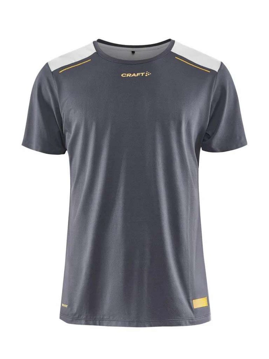 Running * | Craft Men'S Pro Hypervent Running Tee Granite-Ash