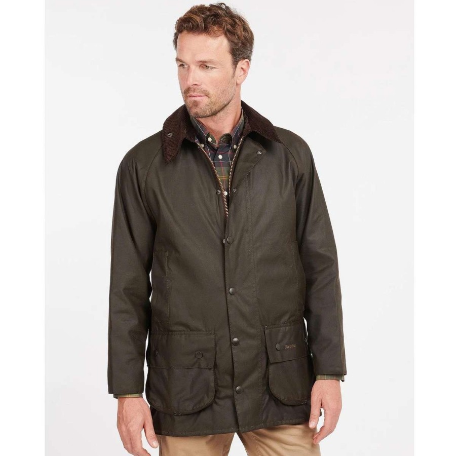 Mens * | Barbour Men'S Classic Beaufort Wax Jacket Olive