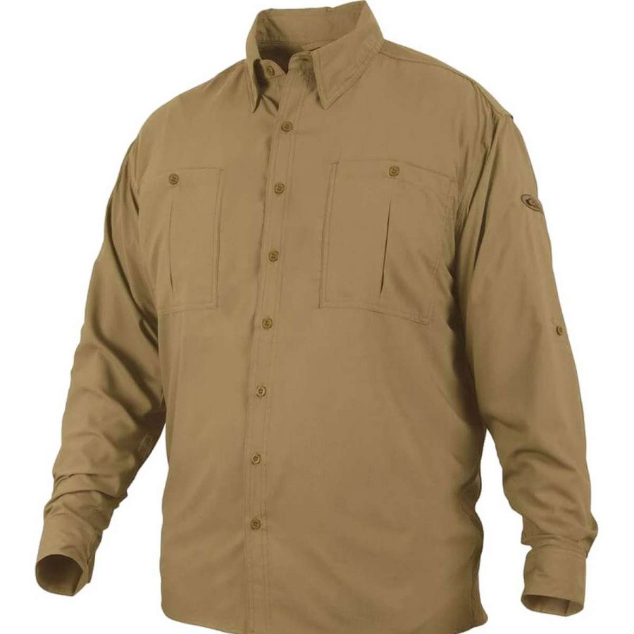 Mens * | Drake Waterfowl Systems Drake Flyweight Long Sleeve Shirt