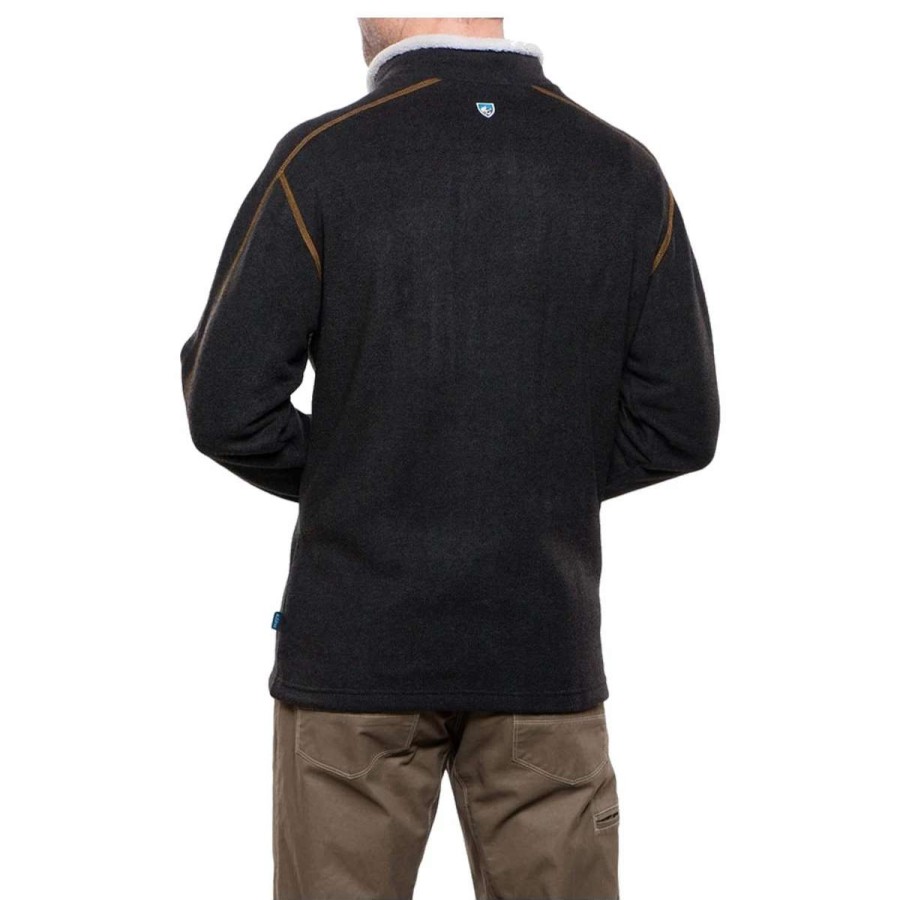 Mens * | Kuhl Europa 1/4 Zip Sweater Charcoal