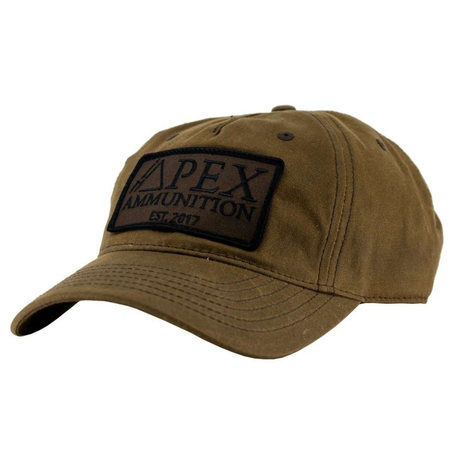 Mens * | Apex Gear Apex Wax Canvas Est 2017 Patch Hat Brown