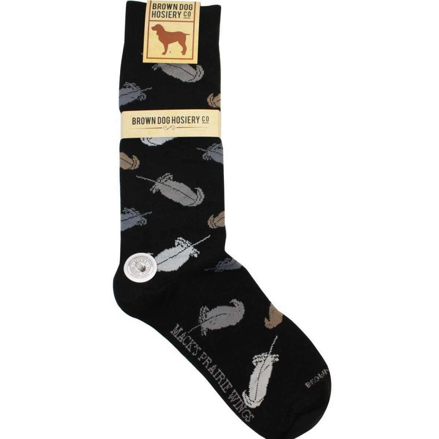 Mens * | Brown Dog Hosiery Mpw Feather Foulard Dress Socks By Brown Dog Light Grey Heather