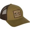 Mens * | Drake Waterfowl Systems Drake Leather Patch Mesh Back Cap