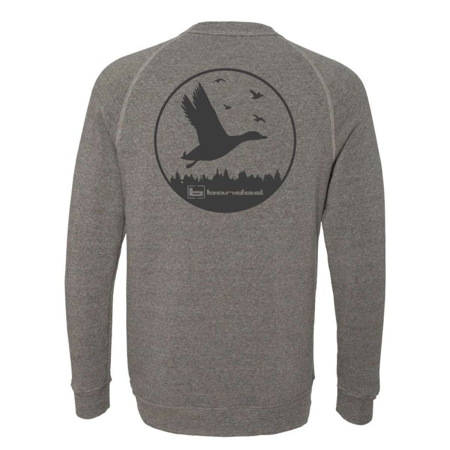 Mens * | Banded Gear Banded Eco-Fleece Champ Crewneck Grey