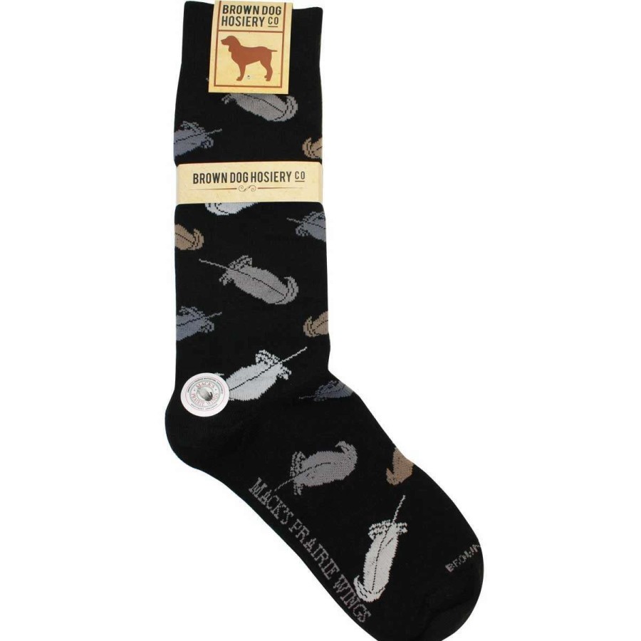 Mens * | Brown Dog Hosiery Mpw Feather Foulard Dress Socks By Brown Dog Light Grey Heather