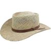 Mens * | Stetson Gambler Straw Cowboy Hat