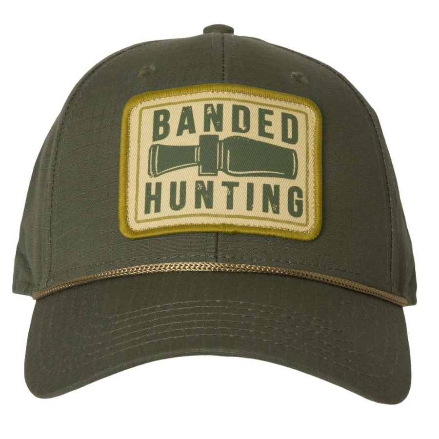 Mens * | Banded Gear Banded Duck Call Patch Cap Olive