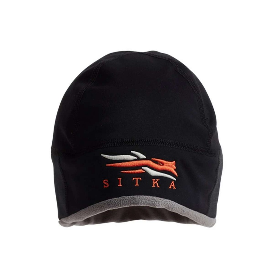 Mens * | Sitka Gear Sitka Jetstream Wind Stopper Beanie Black