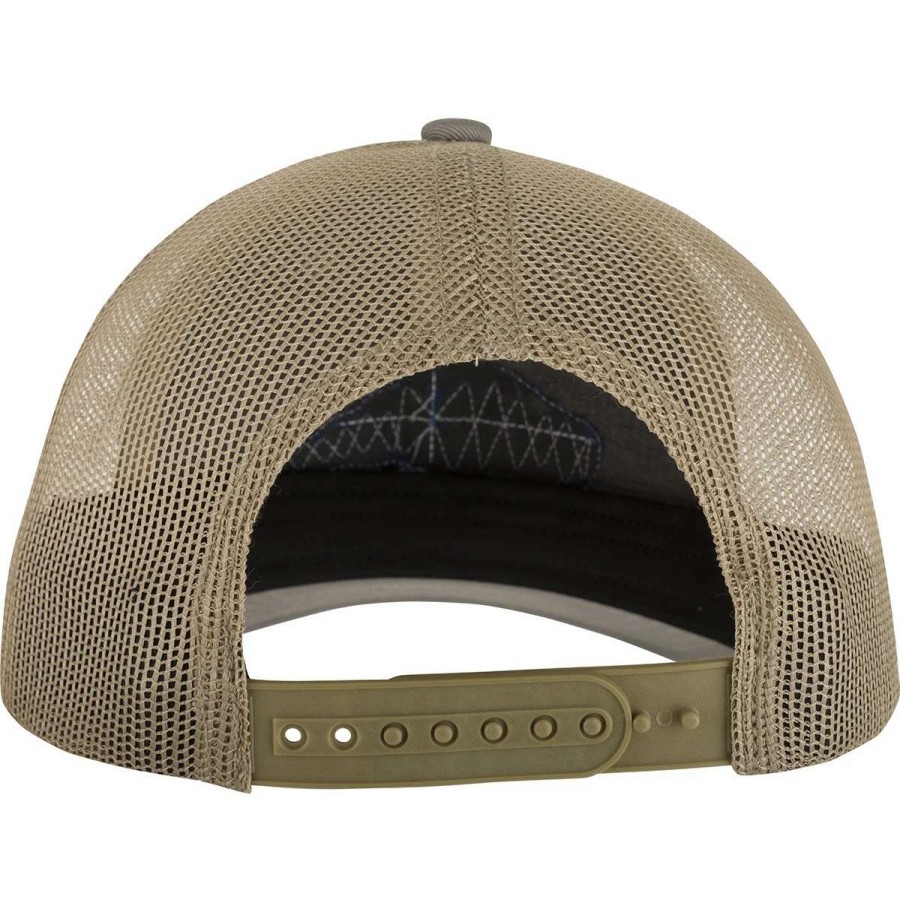 Mens * | Drake Waterfowl Systems Drake 6 Panel Migrator Logo Cap Dark Gray