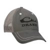 Mens * | Drake Waterfowl Systems Drake Mesh Back Logo Cap Grey