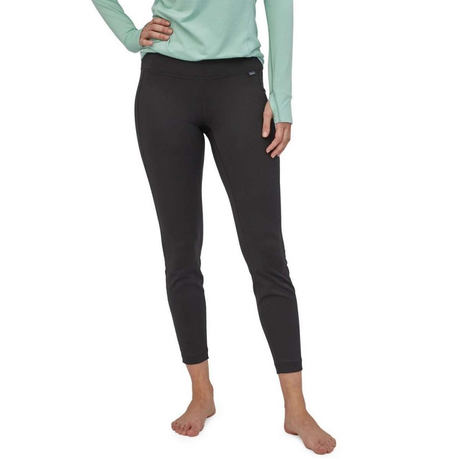 Womens * | Patagonia Women'S Capilene Midweight Bottoms Black