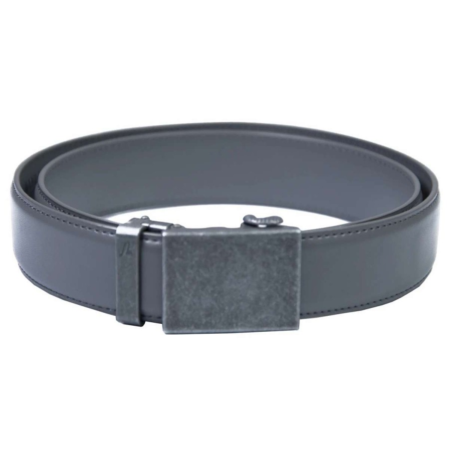 Mens * | Mission Belt Leather Belt Cool Grey