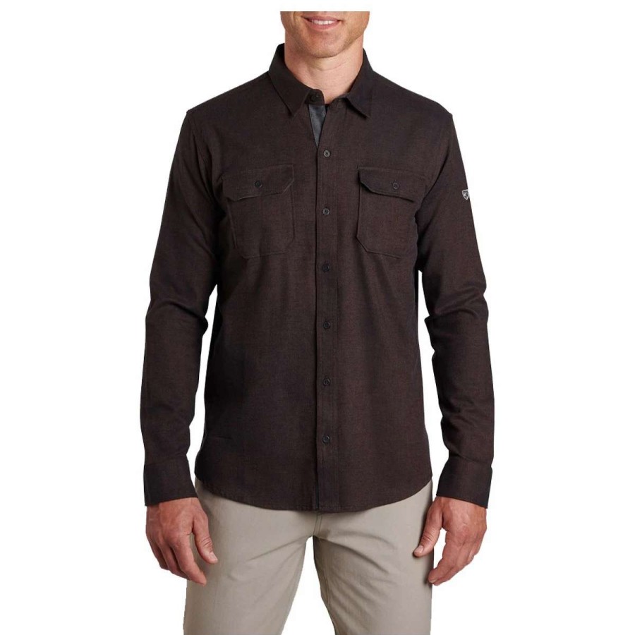 Mens * | Kuhl Men'S Descendr Shirt Black Coffee