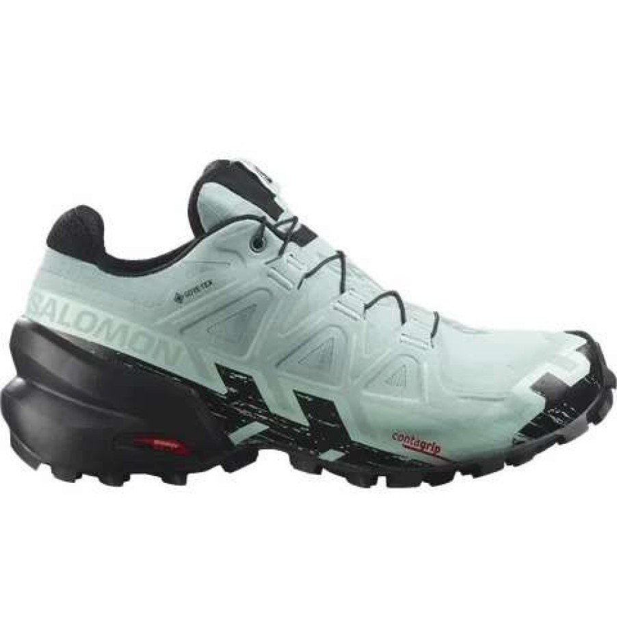 Running * | Salomon Women'S Speedcross 6 Gtx Aqua Black Yucca