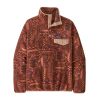 Womens * | Patagonia Womens Lightweight Synchilla Snap-T Fleece Pullover Wandering Woods Sisu Brown