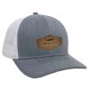 Mens * | Natgear Natural Gear Mid Pro Leather Patch Trucker Cap