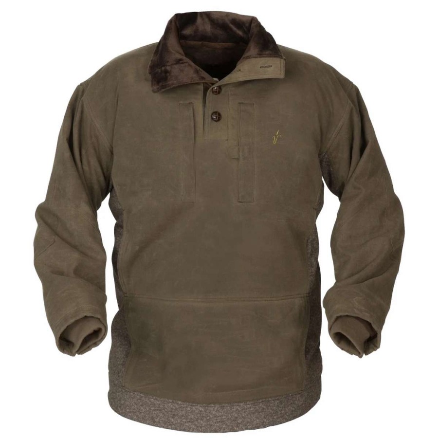 Mens * | Avery Outdoors Avery Heritage Waterfowl Pullover Sweater Marsh Brown