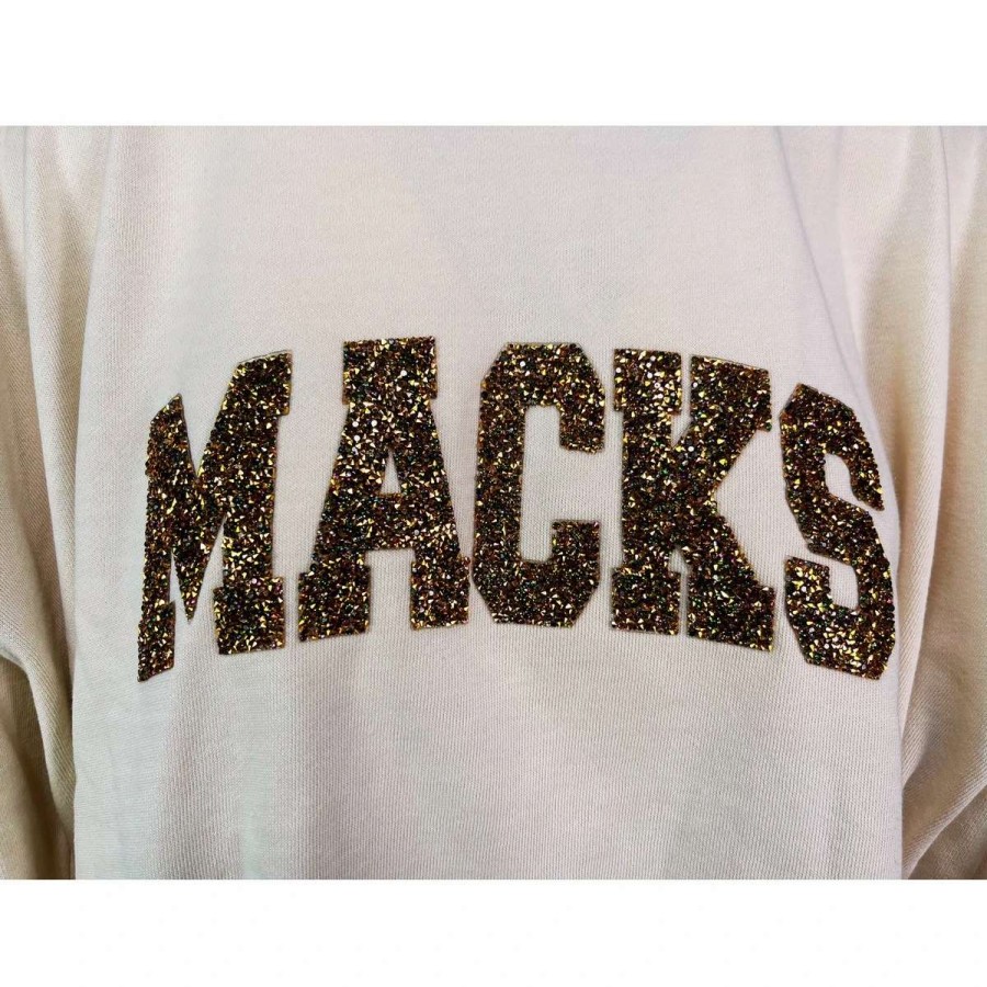 Womens * | The Casual Wing Collection Mpw Sparkle Macks Sweatshirt Sand