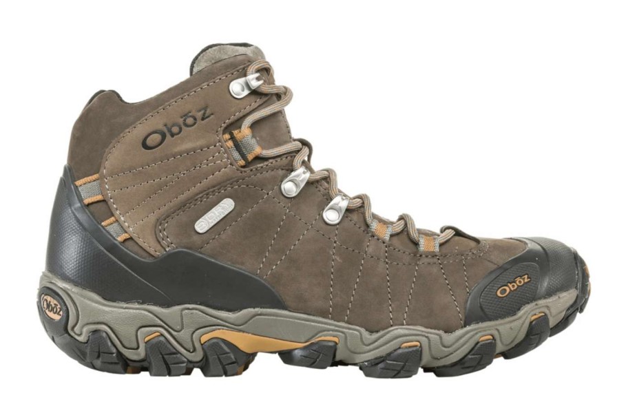 Running * | Oboz Footwear Oboz Bridger Mid Waterproof Men'S Hiking Boot Sudan