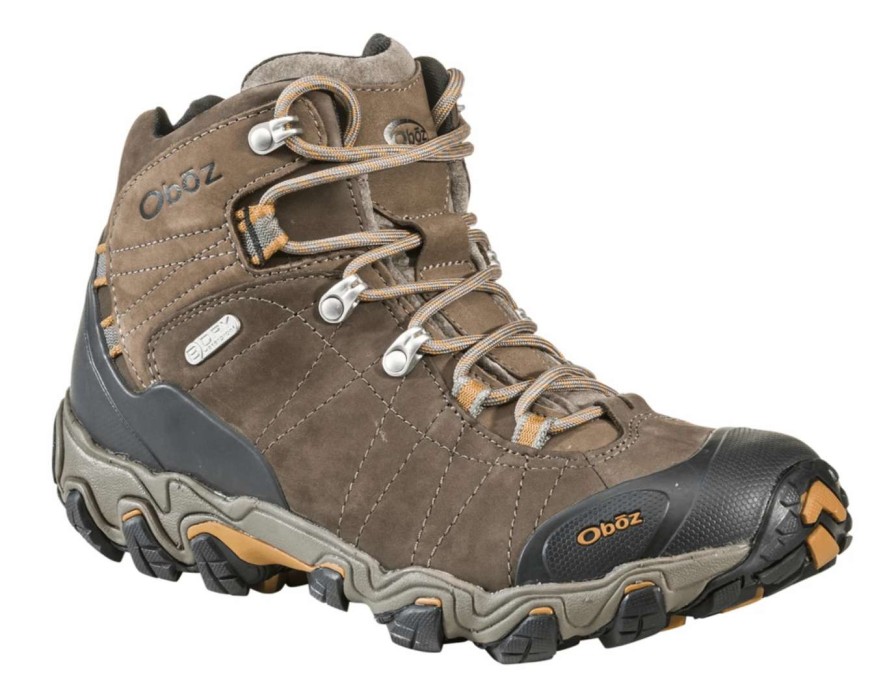 Running * | Oboz Footwear Oboz Bridger Mid Waterproof Men'S Hiking Boot Sudan