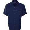 Mens * | Drake Waterfowl Systems Drake Dpf Town Lake Short Sleeve Shirt