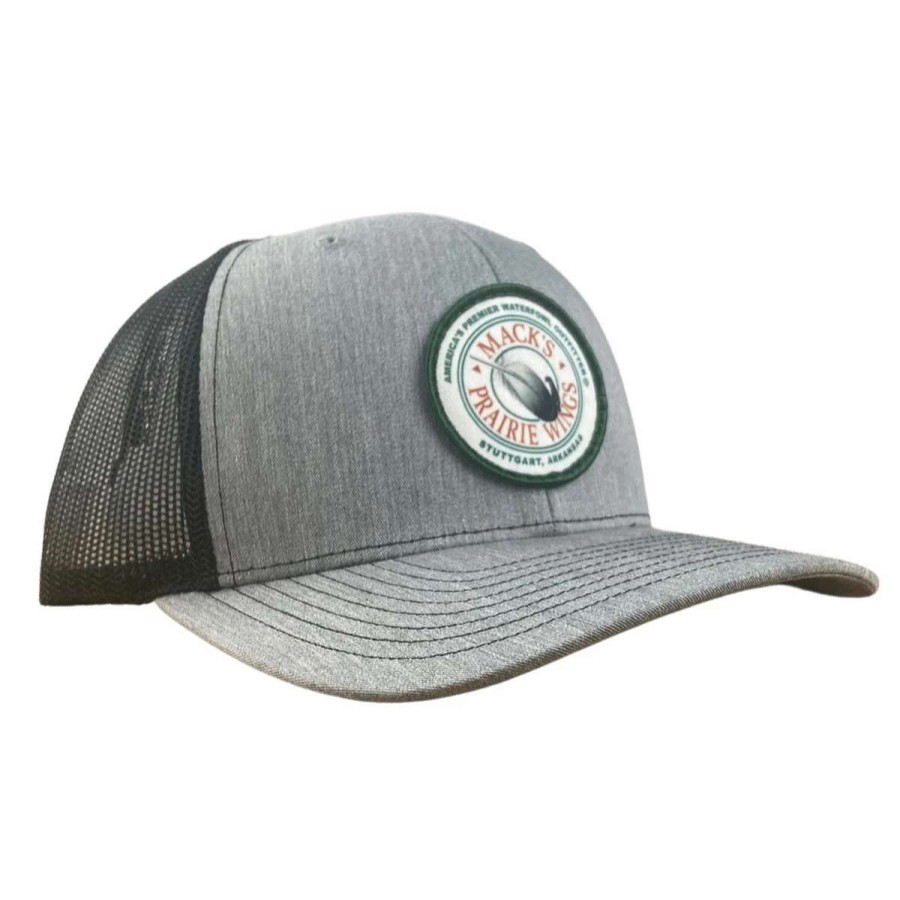 Mens * | Mack'S Prairie Wings Mpw Logo Patch Cap Heather Grey Black