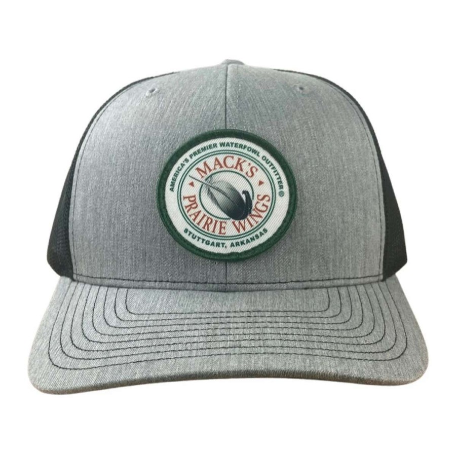 Mens * | Mack'S Prairie Wings Mpw Logo Patch Cap Heather Grey Black