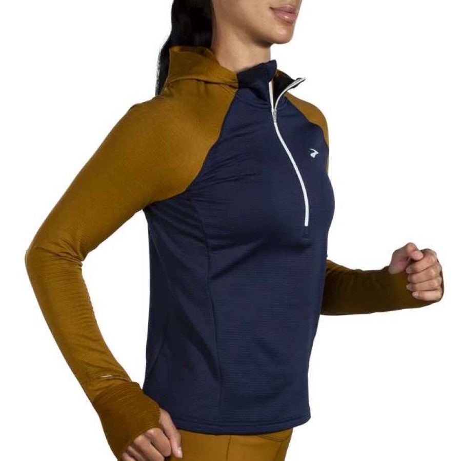 Running * | Brooks Women'S Notch Thermal Hoodie 2.0