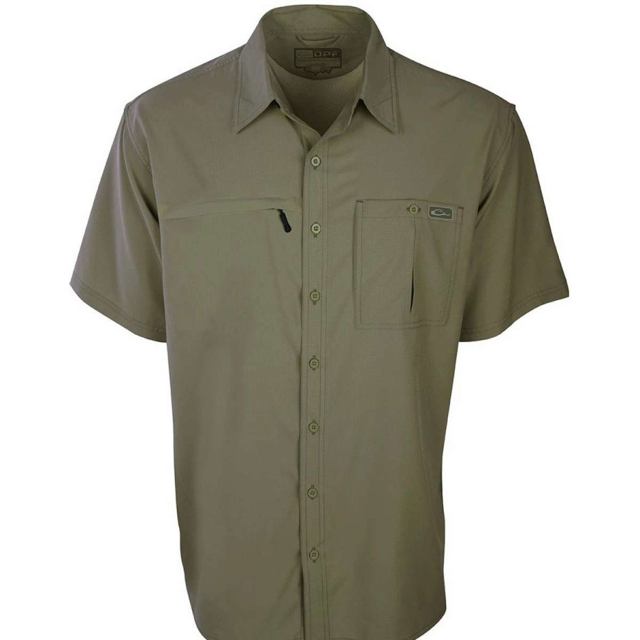 Mens * | Drake Waterfowl Systems Drake Dpf Flyweight Wingshooter'S Shirt Short Sleeve