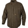 Mens * | Drake Waterfowl Systems Drake Waterfowl Mens Autumn Brushed Twill Shirt Green Tan