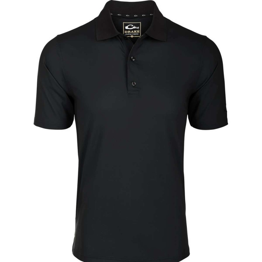 Mens * | Drake Waterfowl Systems Drake Performance Stretch Polo Kale