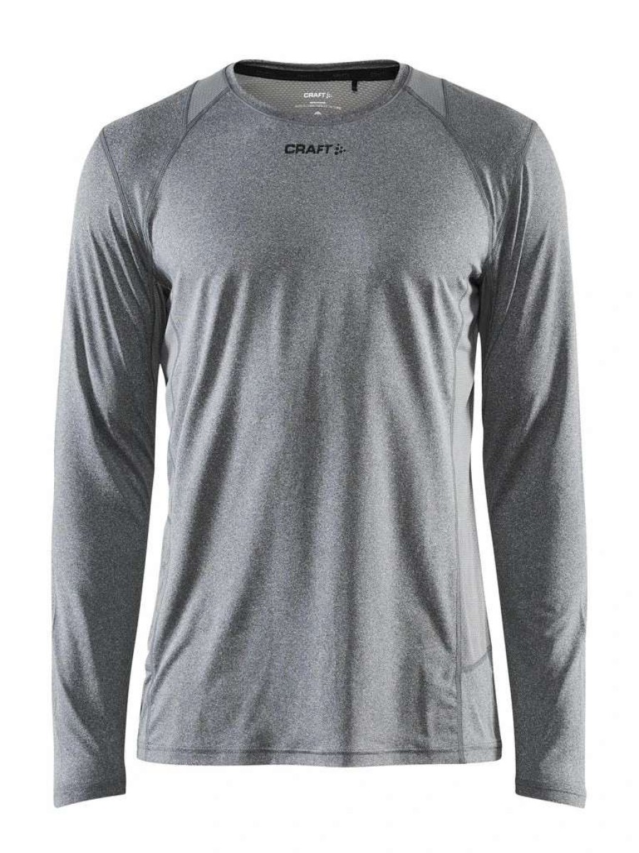 Running * | Craft Men'S Advanced Essence Tee Dk Grey Melange