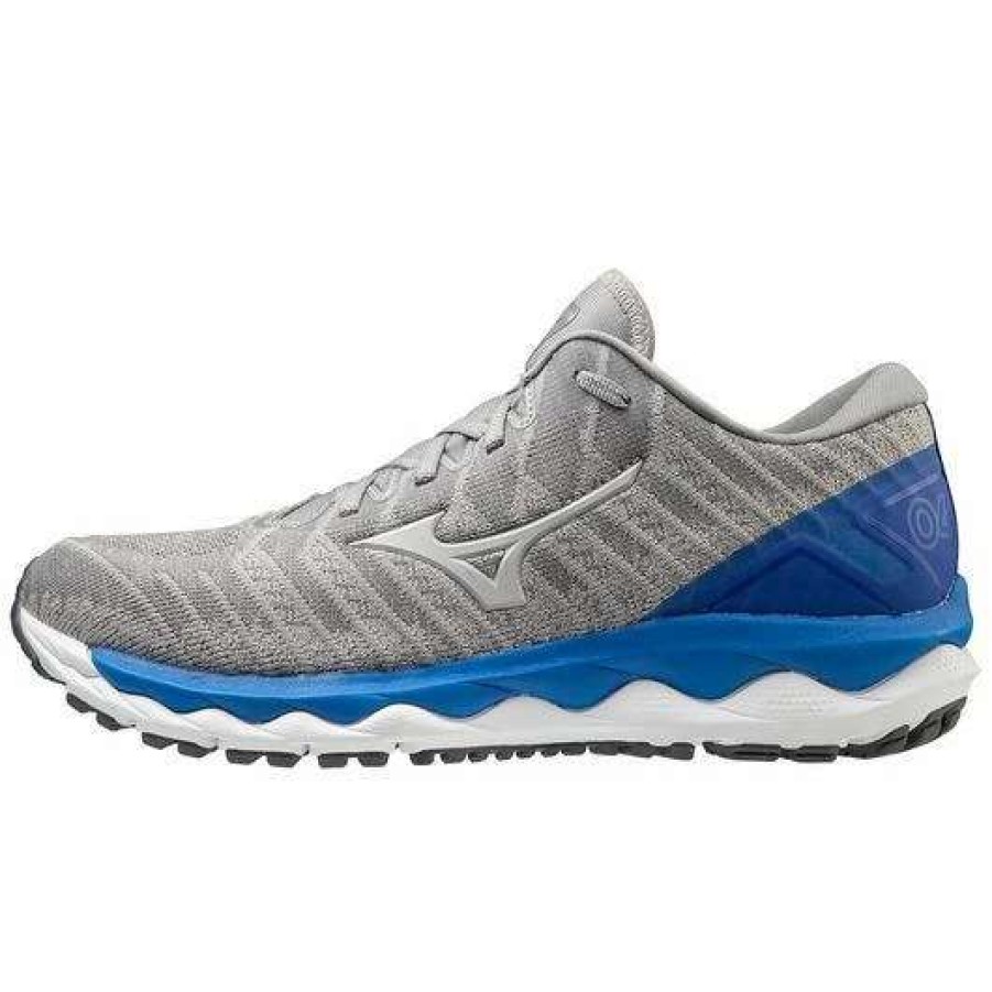 Running * | Mizuno Men'S Wave Sky 4 Waveknit Frst Gry