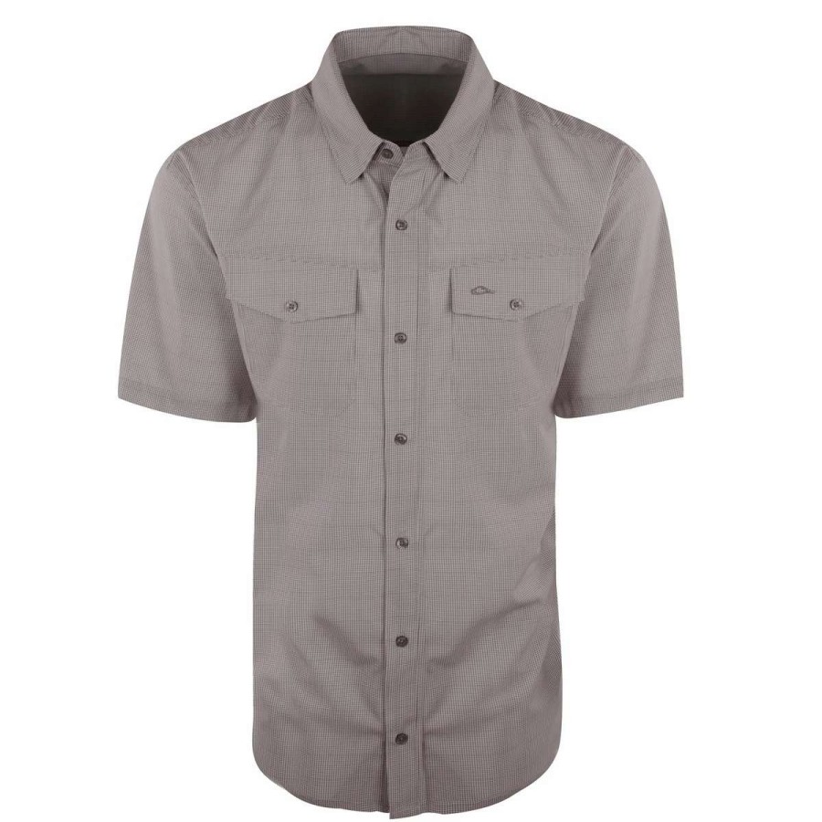 Mens * | Drake Waterfowl Systems Drake Traveler'S Check Shirt Short Sleeve