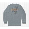 Mens * | Southern Marsh Seawash Long Sleeve Tee Deer Burnt Sage