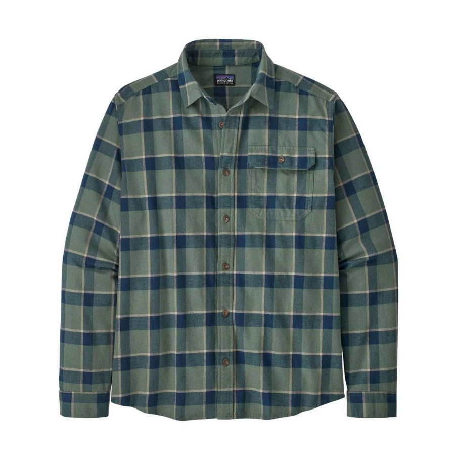 Mens * | Patagonia Men'S Fjord Flannel Light Weight Long Sleeve Plaid Shirt