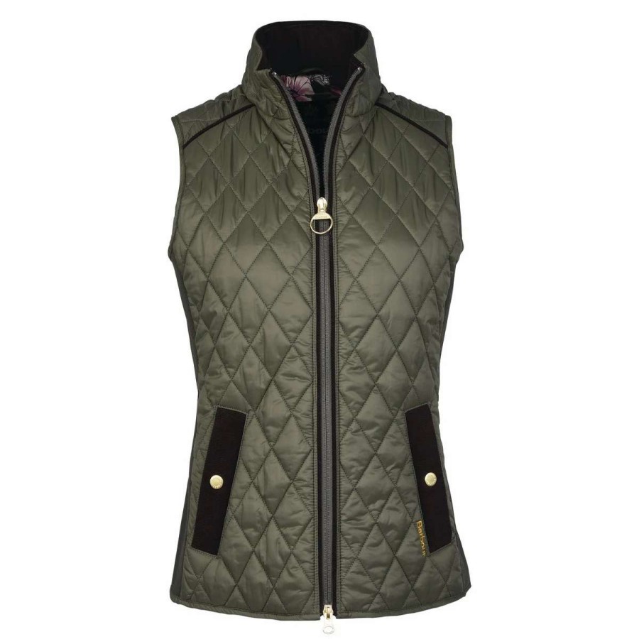 Womens * | Barbour Women'S Poppy Gilet Vest Olive