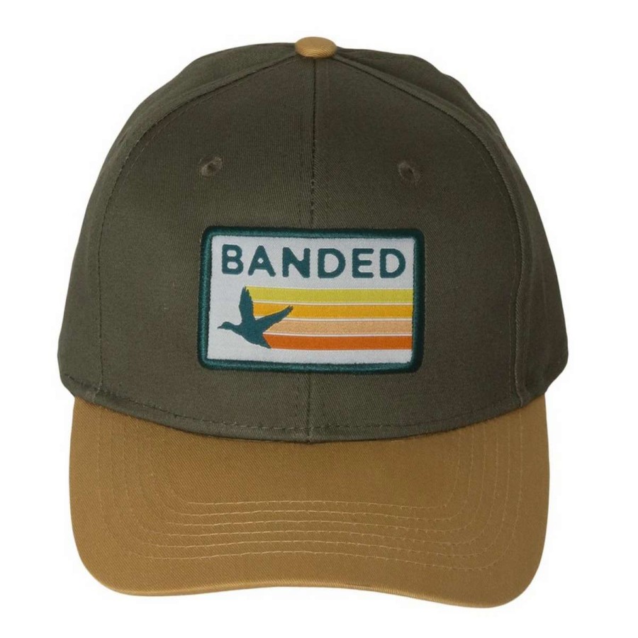 Mens * | Banded Gear Banded Sun-Stream Cap Olive Old Gold