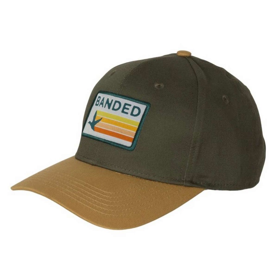 Mens * | Banded Gear Banded Sun-Stream Cap Olive Old Gold